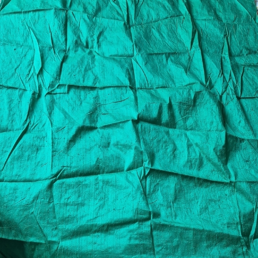 Dupioni Silk Fabric - Green, Pink, Orange/Pink Iridescent - Picture 13 of 16